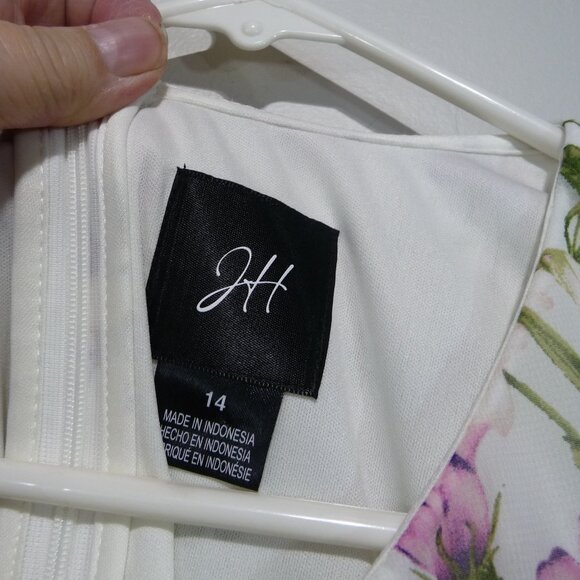 Jessica Howard Faux Wrap Dress Size 14 Floral - Picture 10 of 10